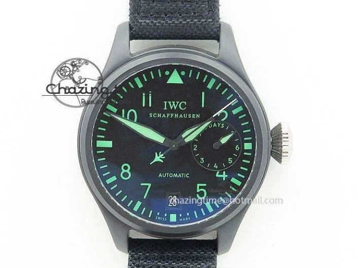 MIROTIME 0111 Aquatimer Chrono IW376803 V6F 1:1 Best Edition Blue Dial on Ruber Strap A Neat 7083